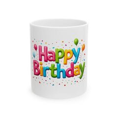 Happy Birthday Ceramic Mug -