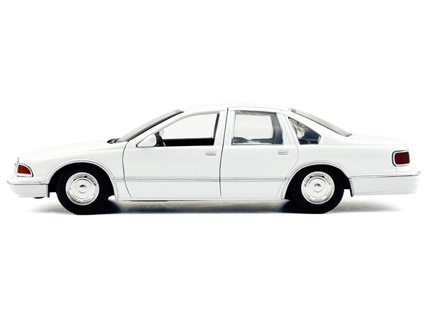 1993 Chevrolet Caprice Police Car Unmarked White "Custom Builder's Kit" Series 1/24 Diecast Model Car by Motormax