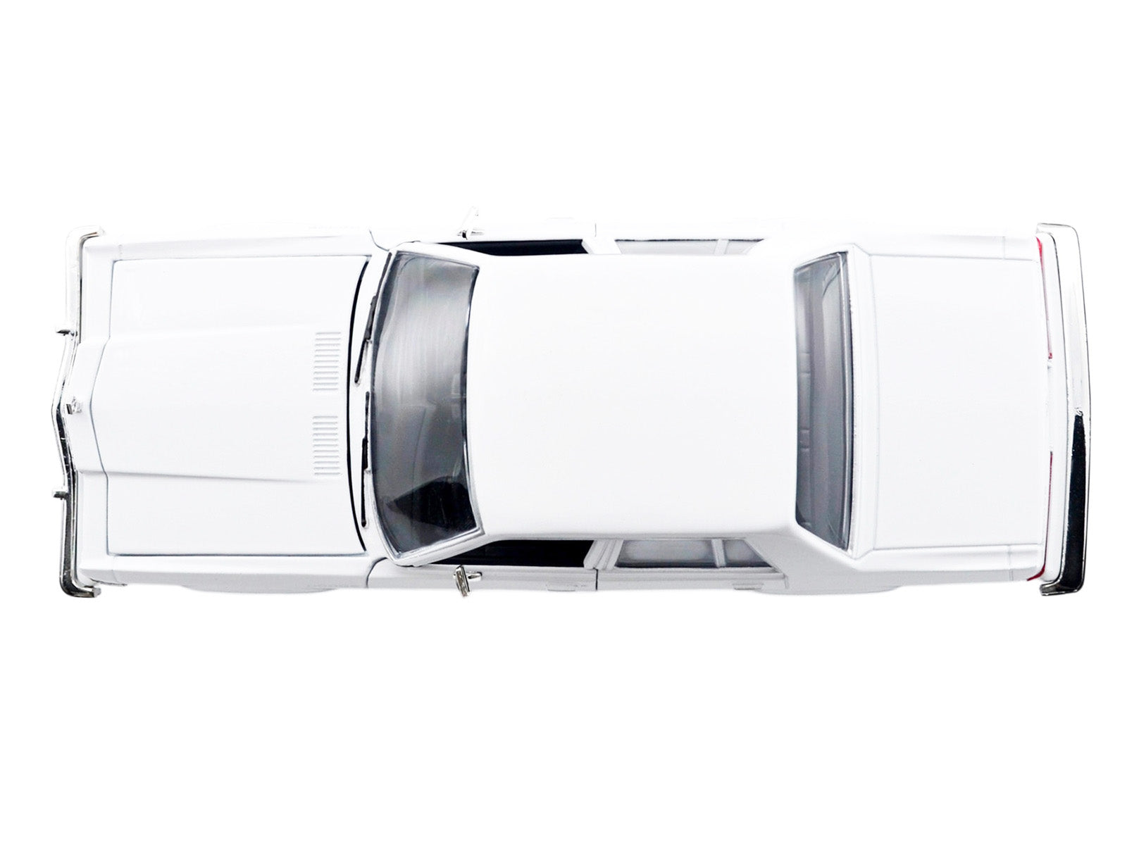 1986 Dodge Diplomat Police Car Unmarked White "Custom Builder's Kit" Series 1/24 Diecast Model Car by Motormax