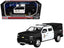 2017 Chevrolet Silverado 1500 LT Z71 Crew Cab Pickup Truck "Los Angeles Police Department" Black and White "Law Enforcement and Public Service" Series 1/27 Diecast Model Car by Motormax