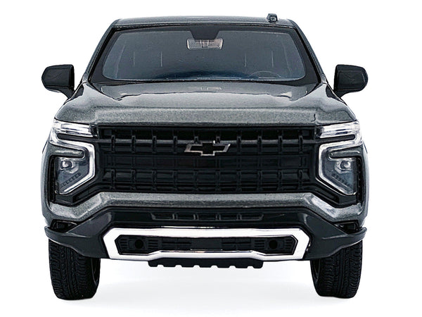 2025 Chevrolet Tahoe PPV Dark Gray Metallic "Custom Builder's Kit - Law Enforcement and Public Service" 1/24 Diecast Model Car by Motormax