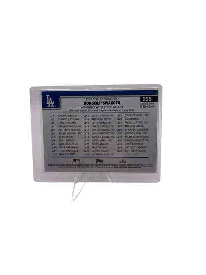 Topps Dodgers Swagger Winning With Style