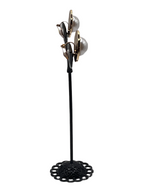 Pearl and Black Enamel Earrings