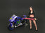Umbrella Girl I Figure For 1:24 Scale Models by American Diorama