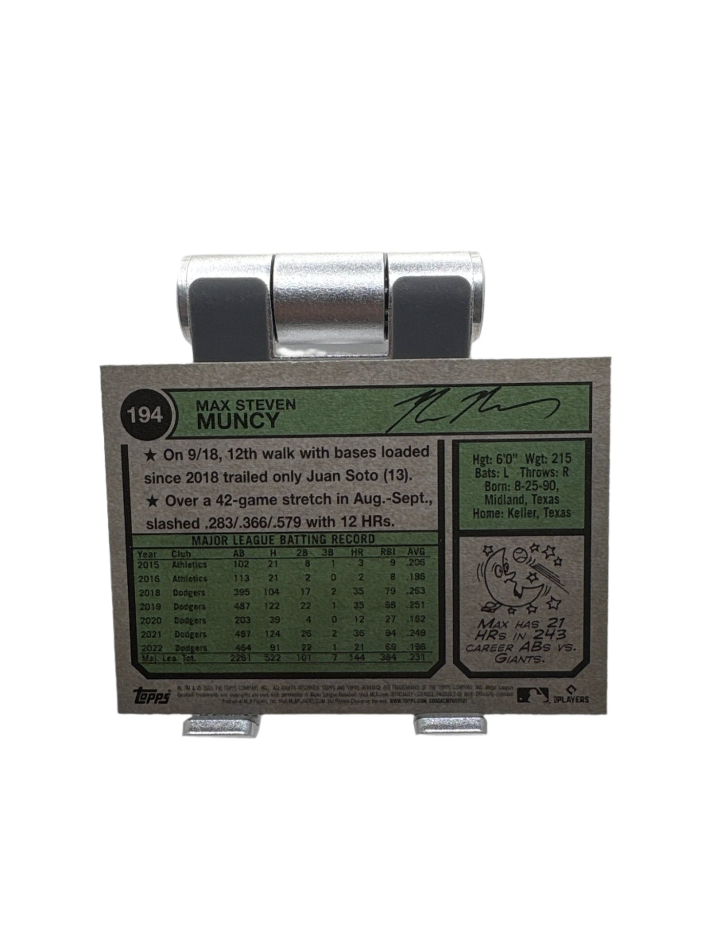 Topps Heritage Max Muncy