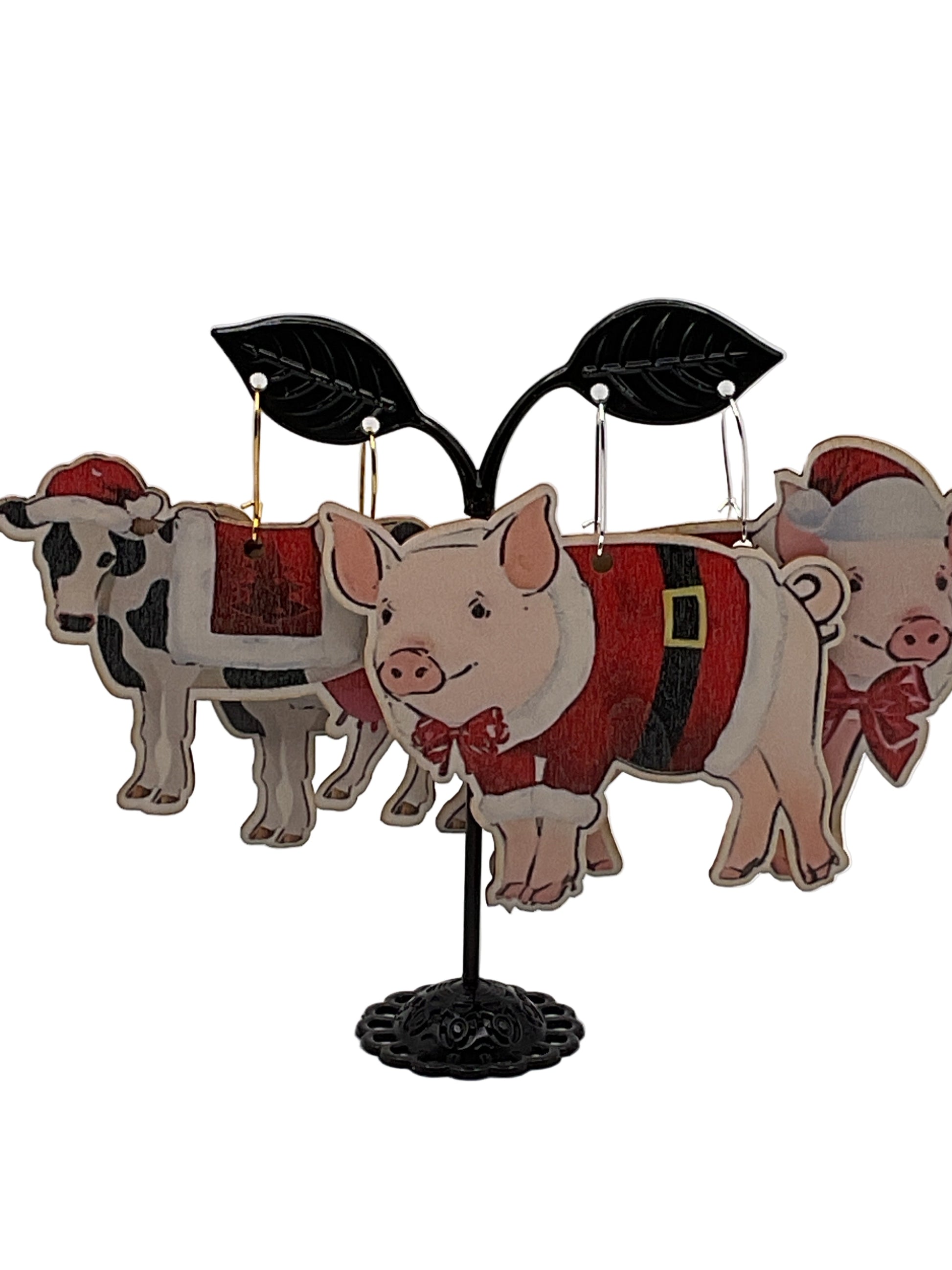 Country Christmas Earrings