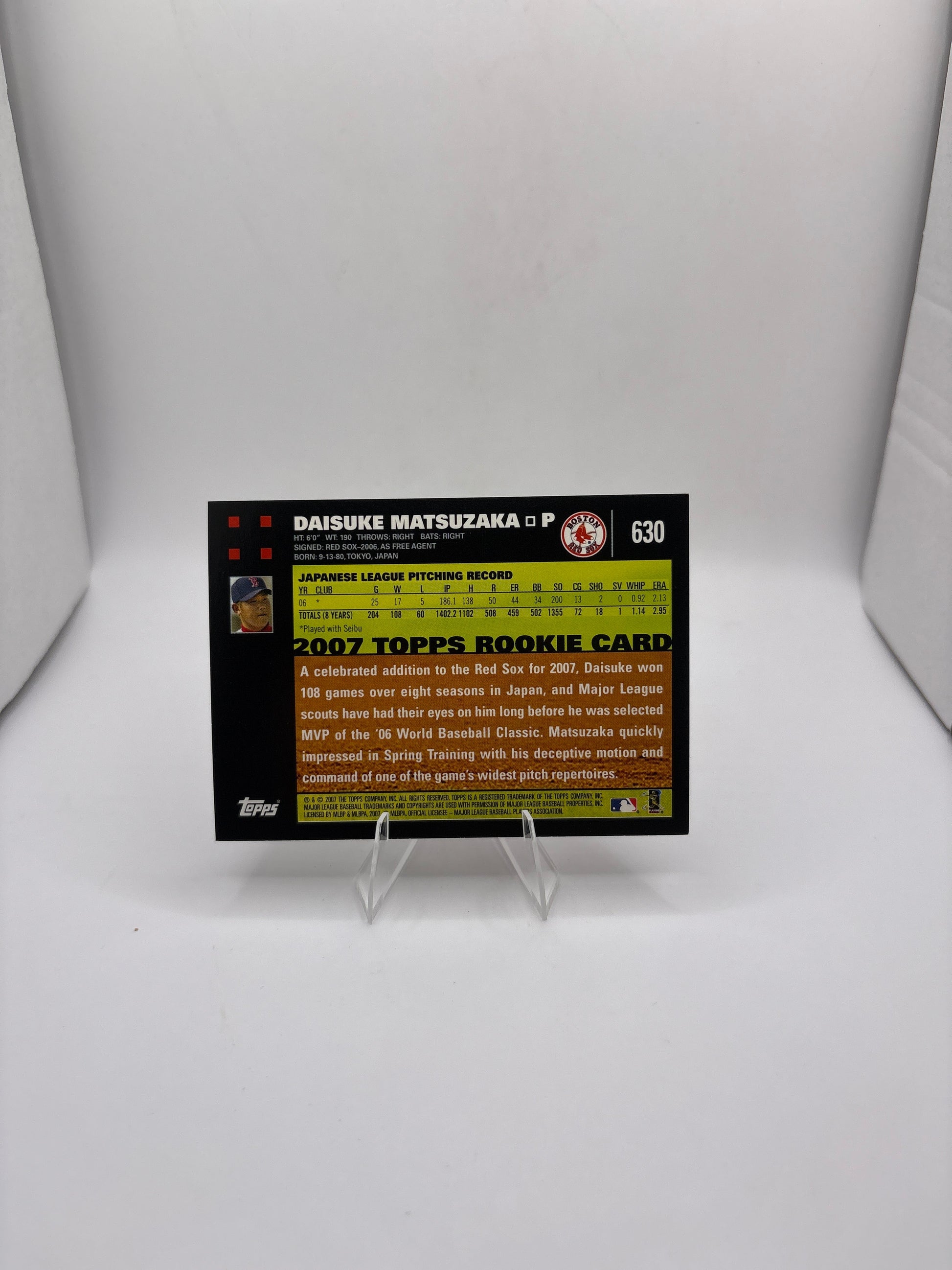 Topps Daisuke Matsuzaka