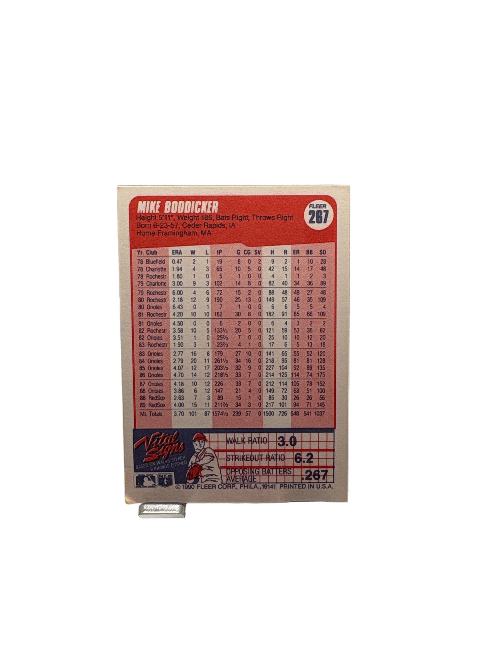 Fleer Mike Boddicker