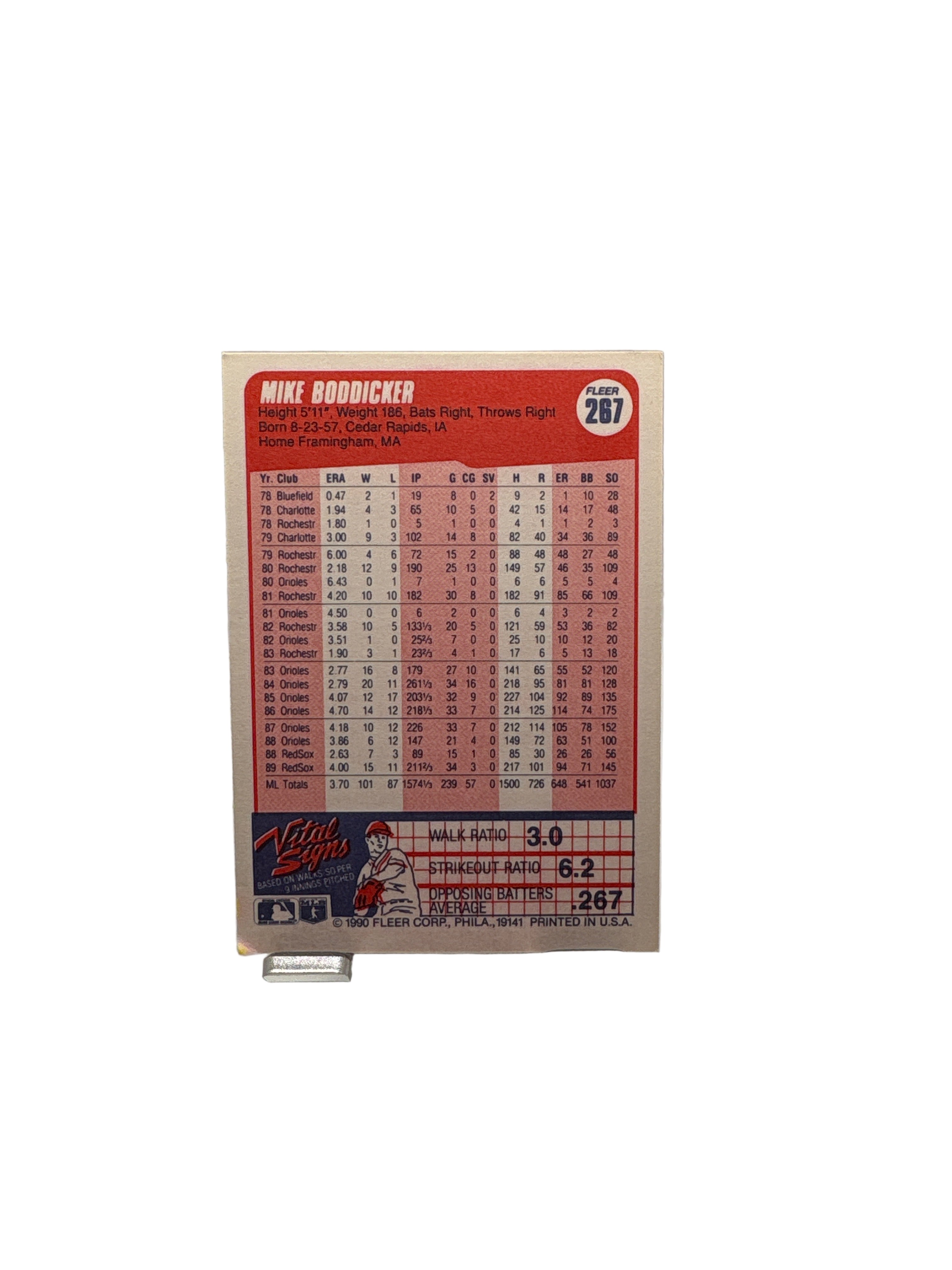 Fleer Mike Boddicker