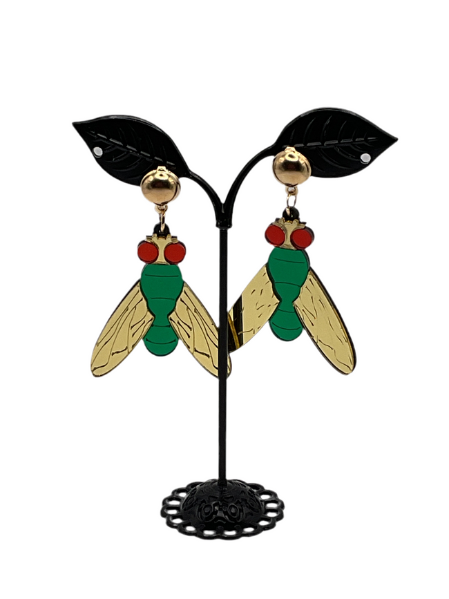 Fly Earrings Hover Image