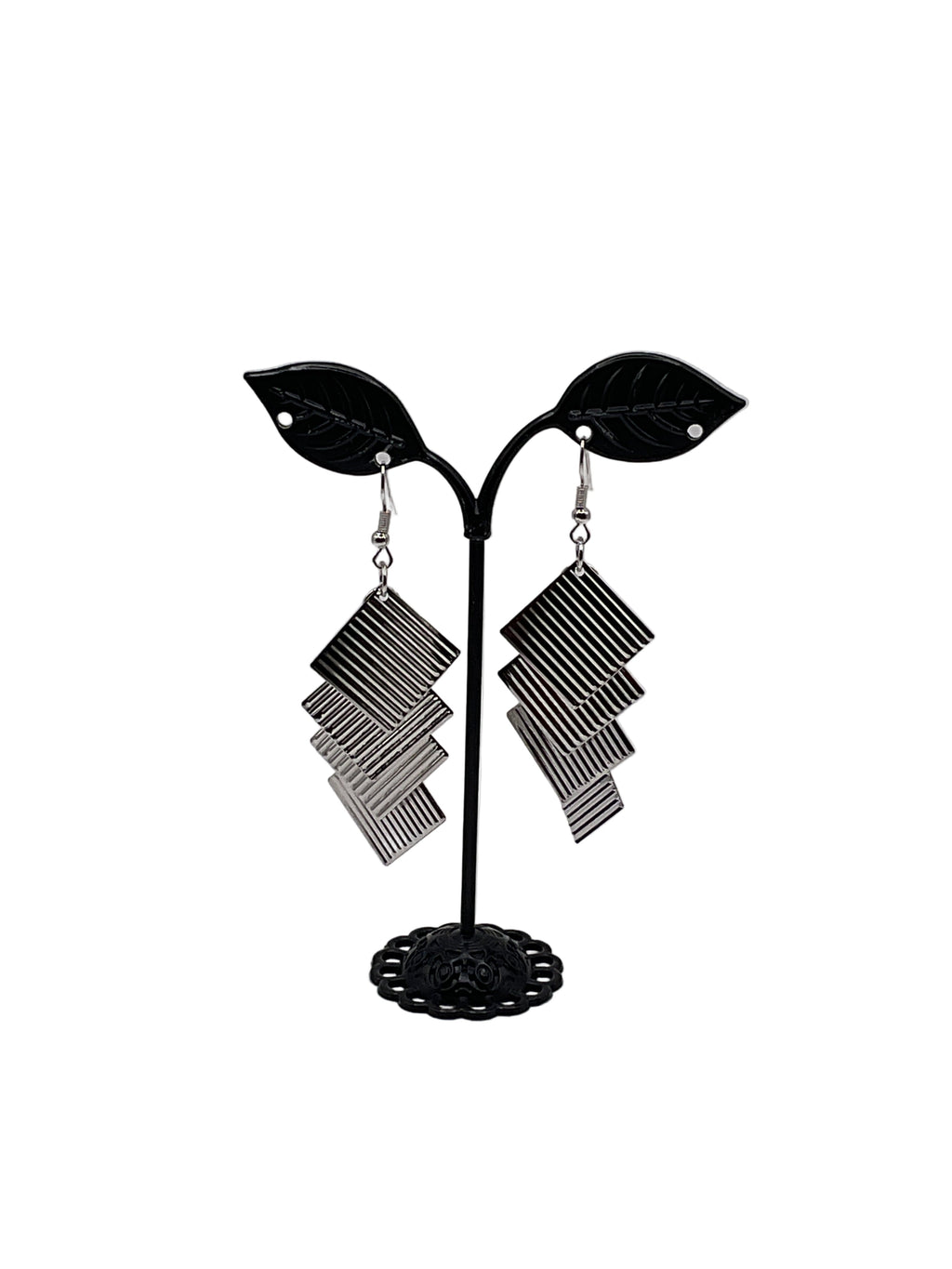 Silver earrings