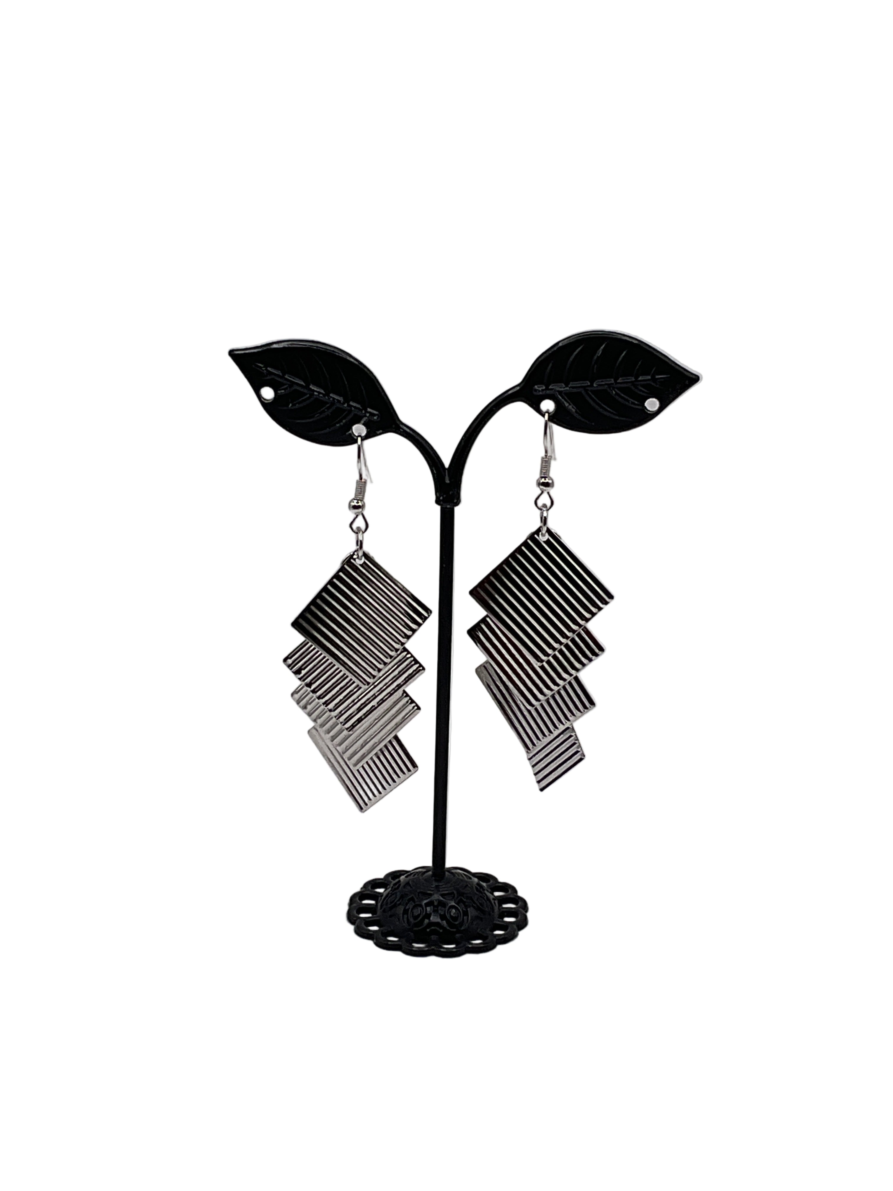 Silver earrings