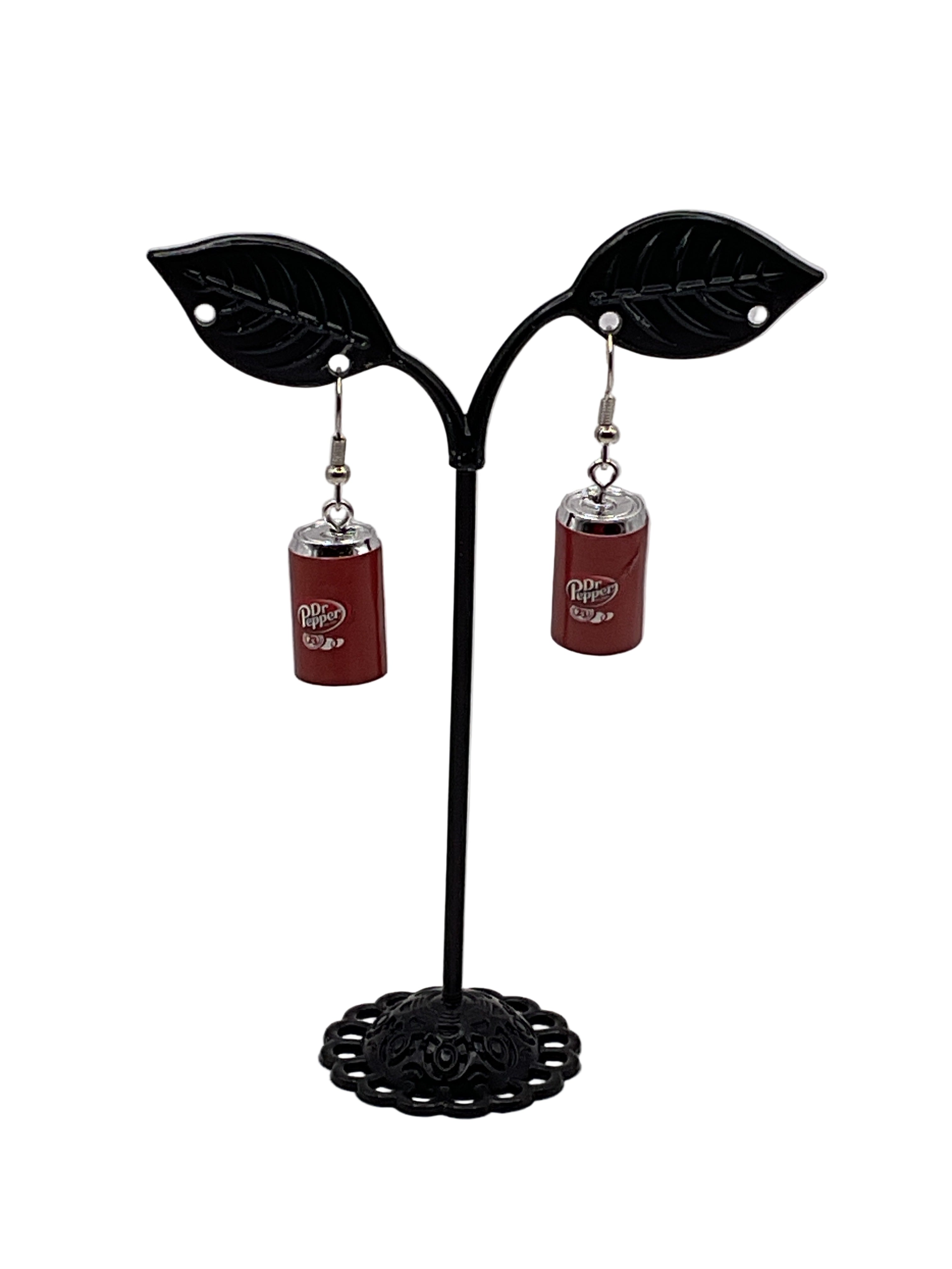 Dr. Pepper Earrings