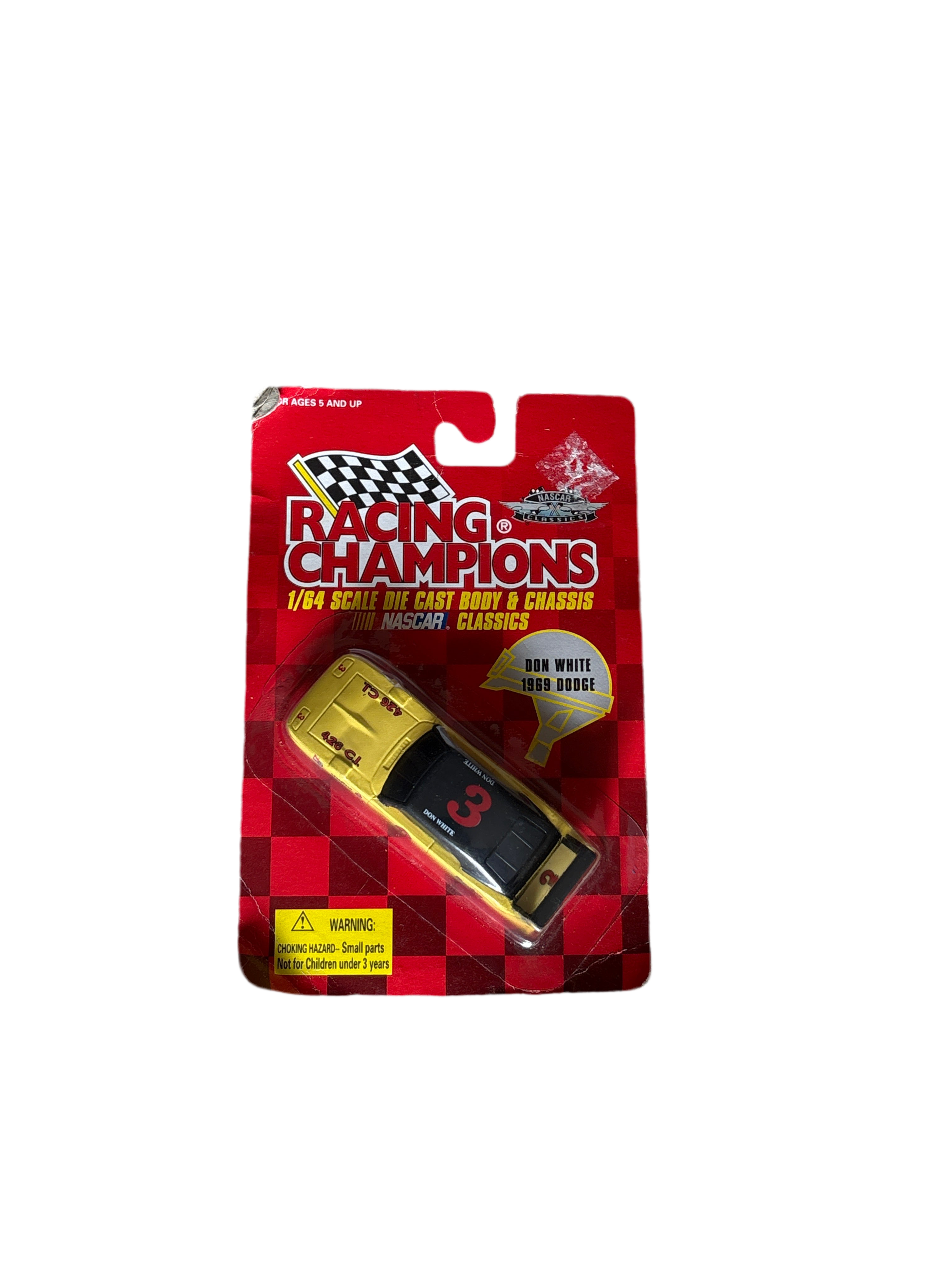 Racing Champions Don White Diecast Yellow Main image