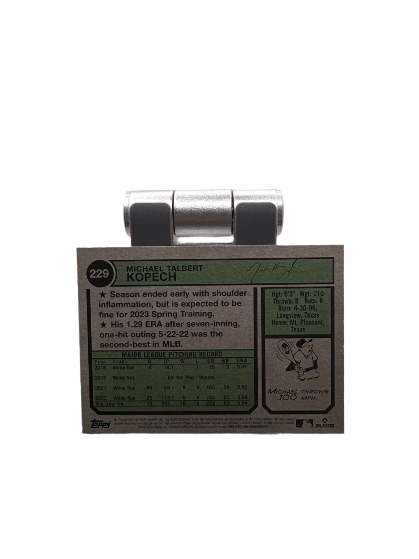 Topps Heritage Michael Kopech