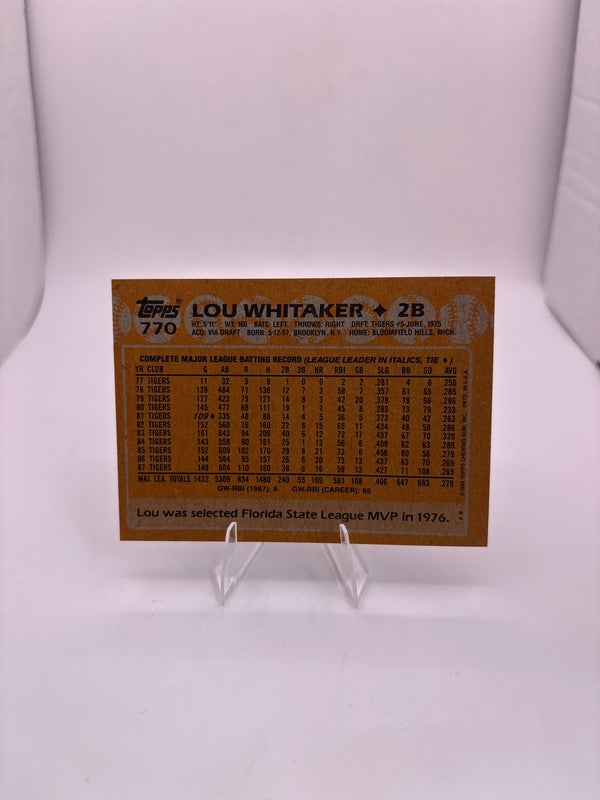 Topps Lou Whitaker