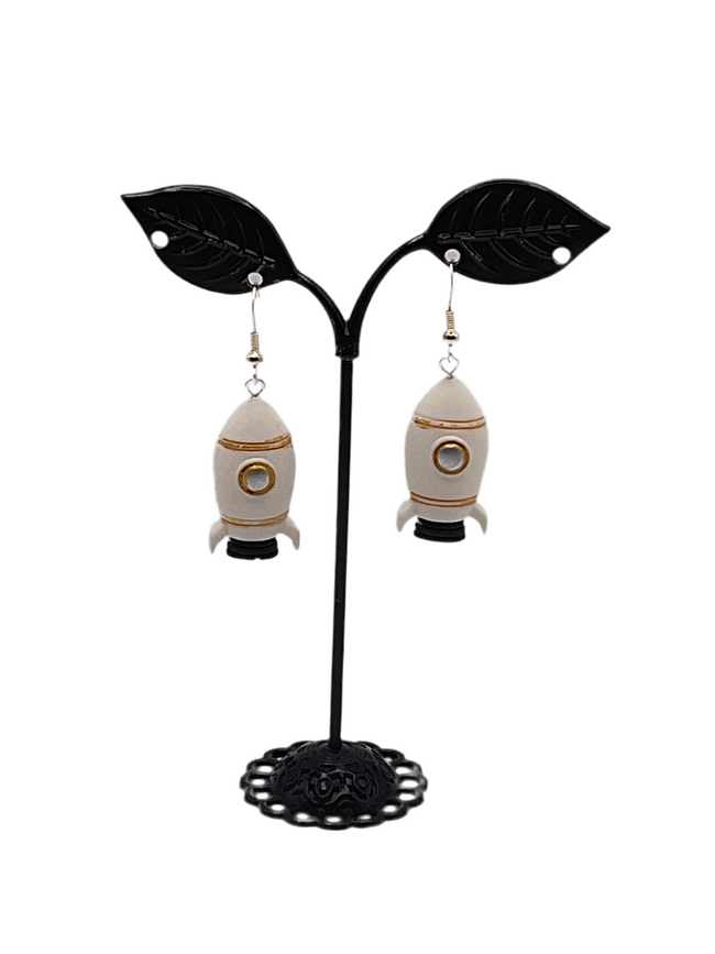 Rocketship Earrings Hover Image