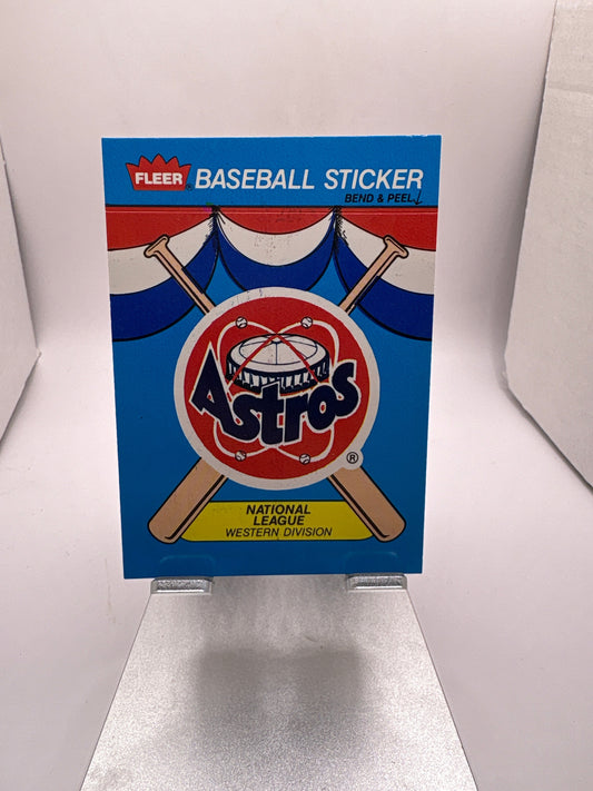 Fleer Houston Astros Baseball Stickers
