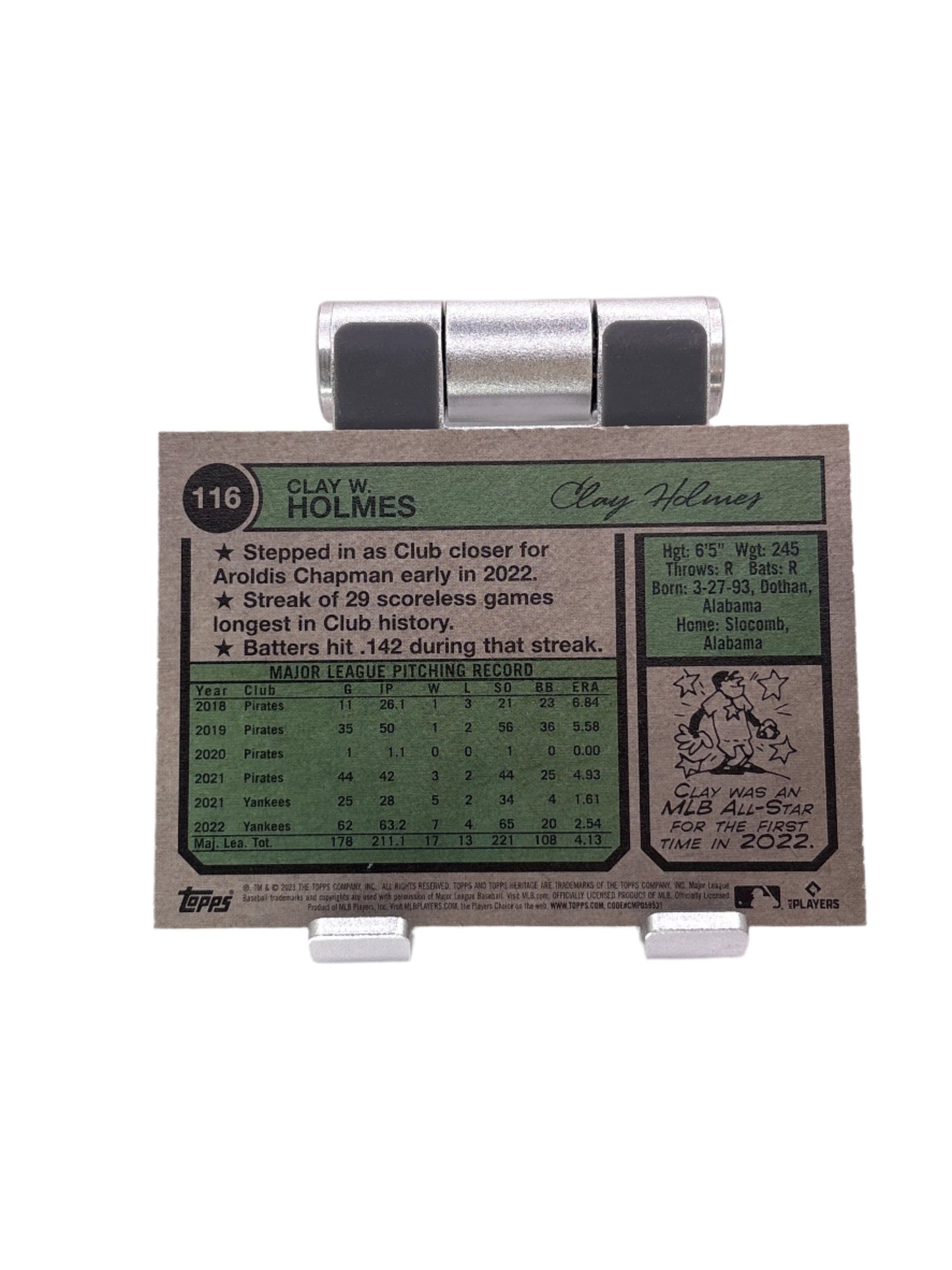 Topps Heritage Clay Holmes