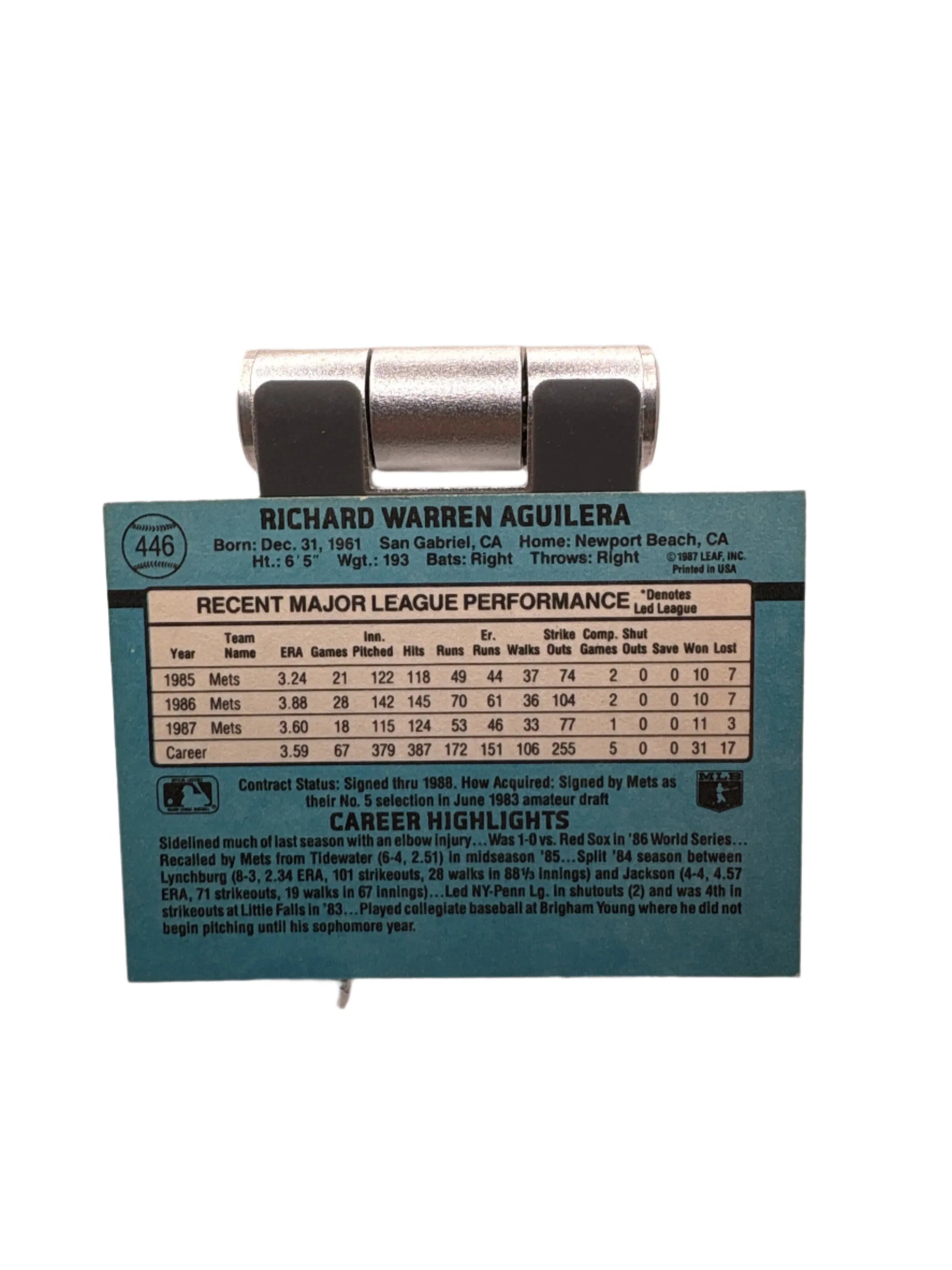 Donruss Rick Aguilera