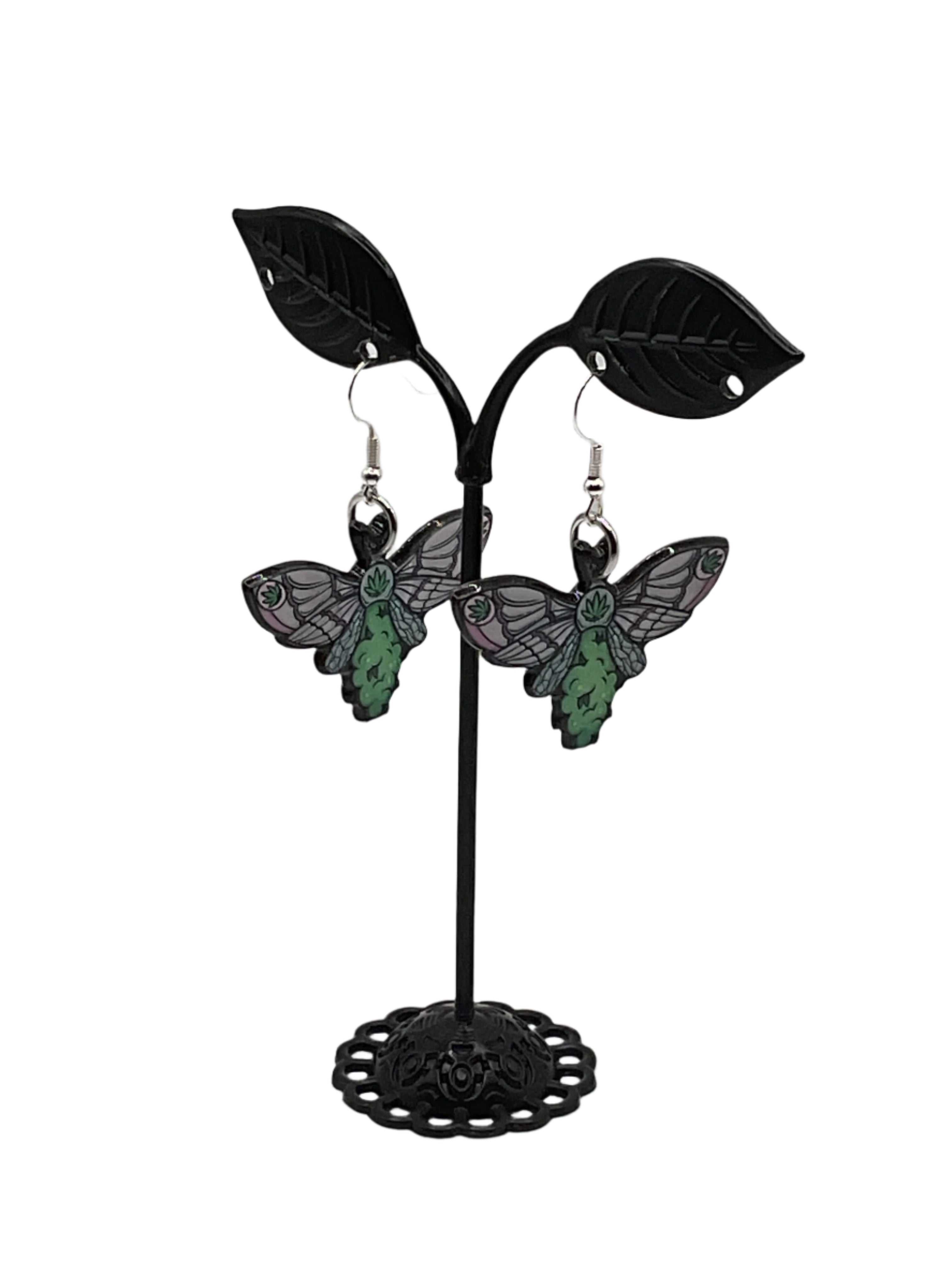 Bud butterfly earrings Main image