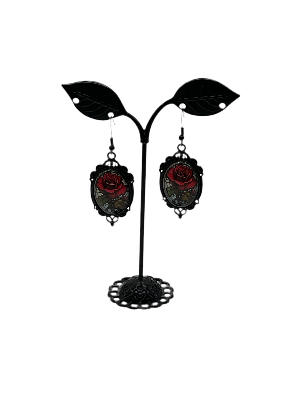 Rose earrings