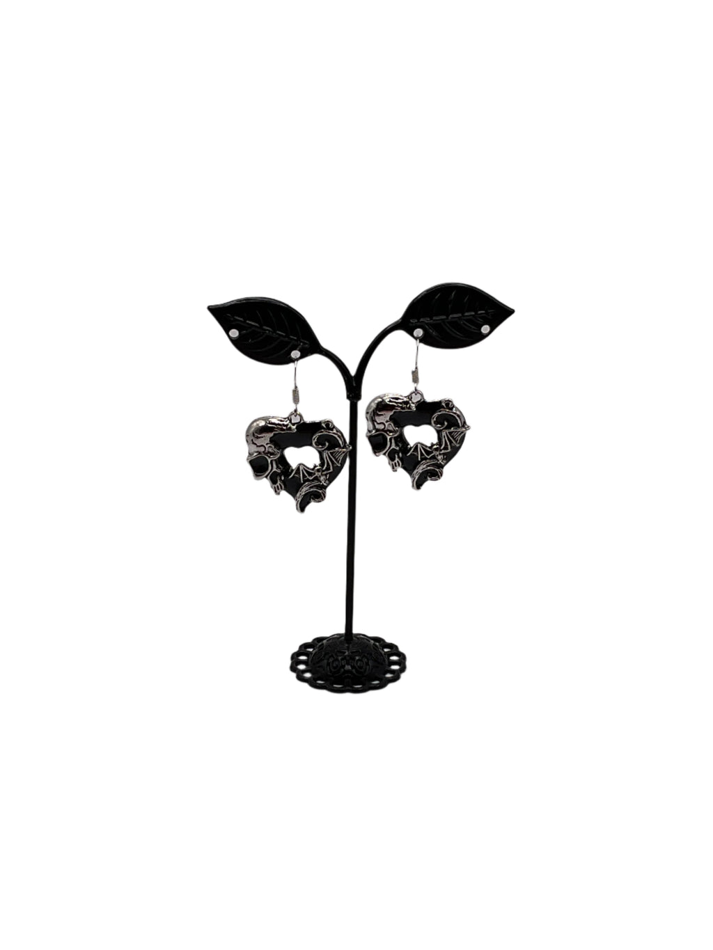 Black Heart Earrings