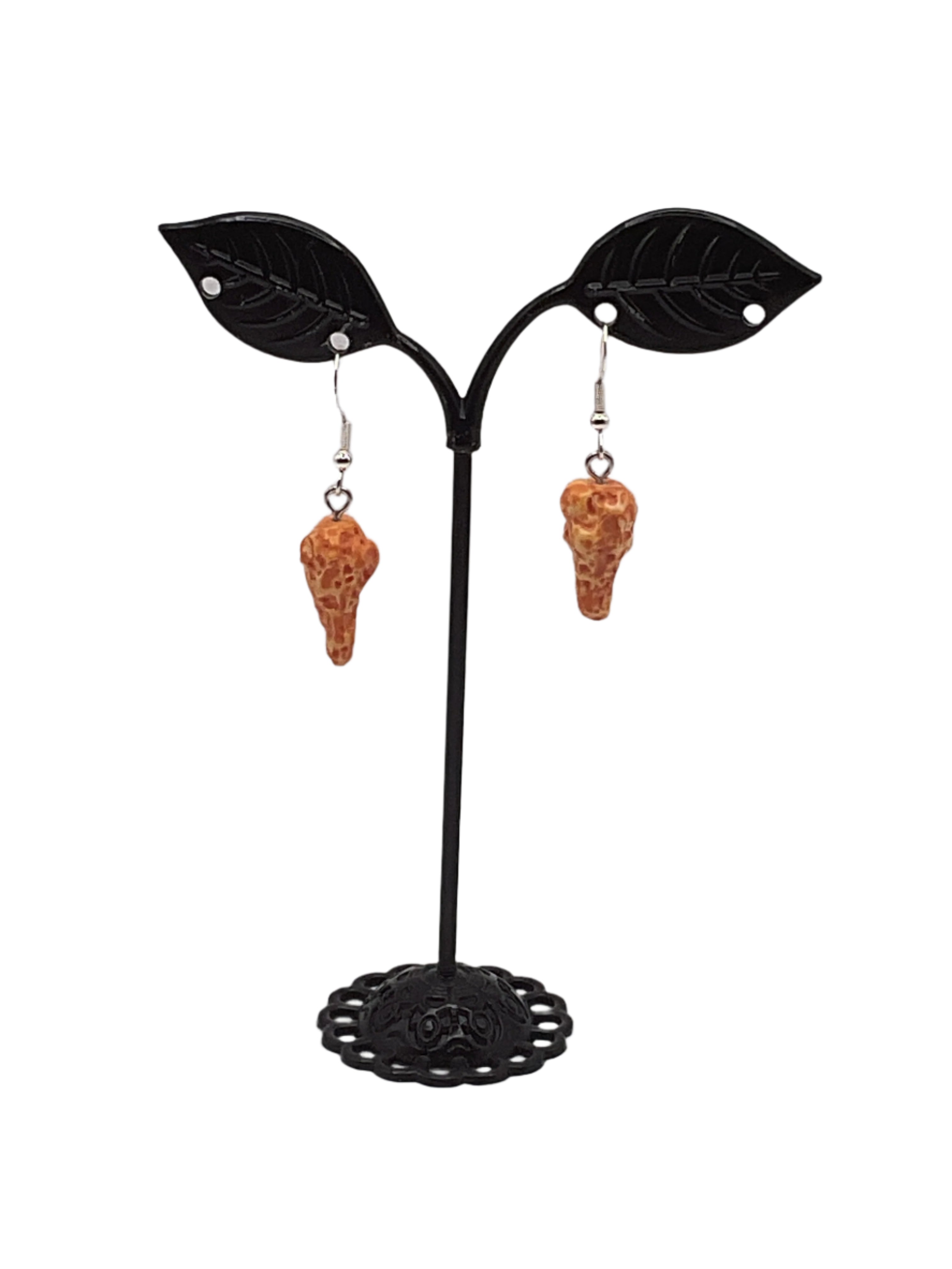 Chicken leg earrings Main image