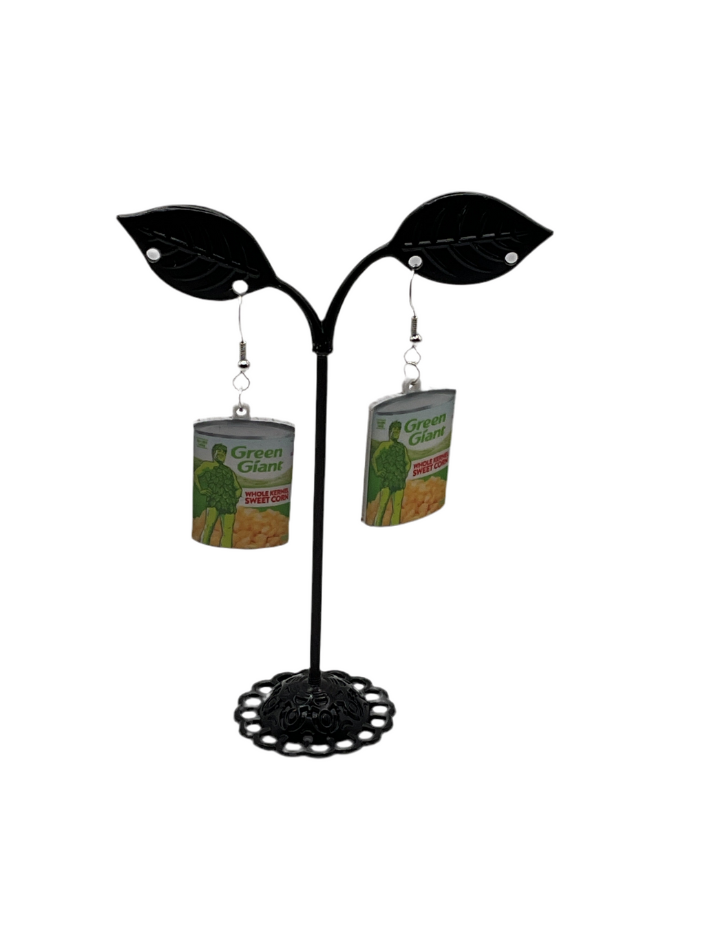 Green Giant Corn Earrings