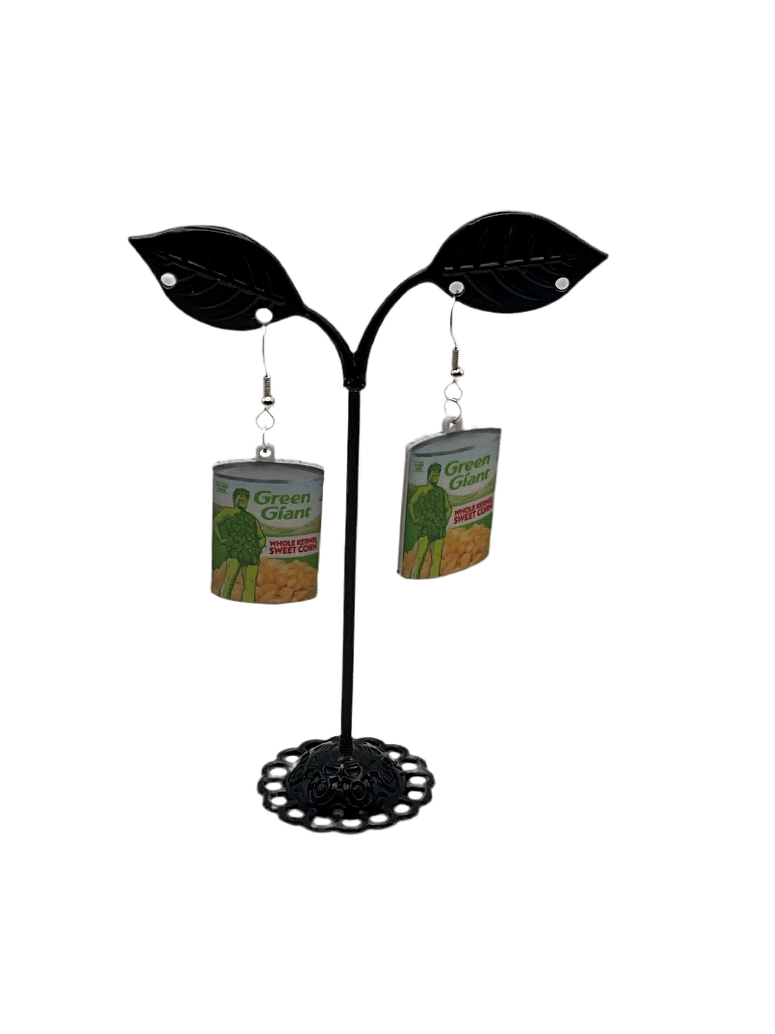 Green Giant Corn Earrings