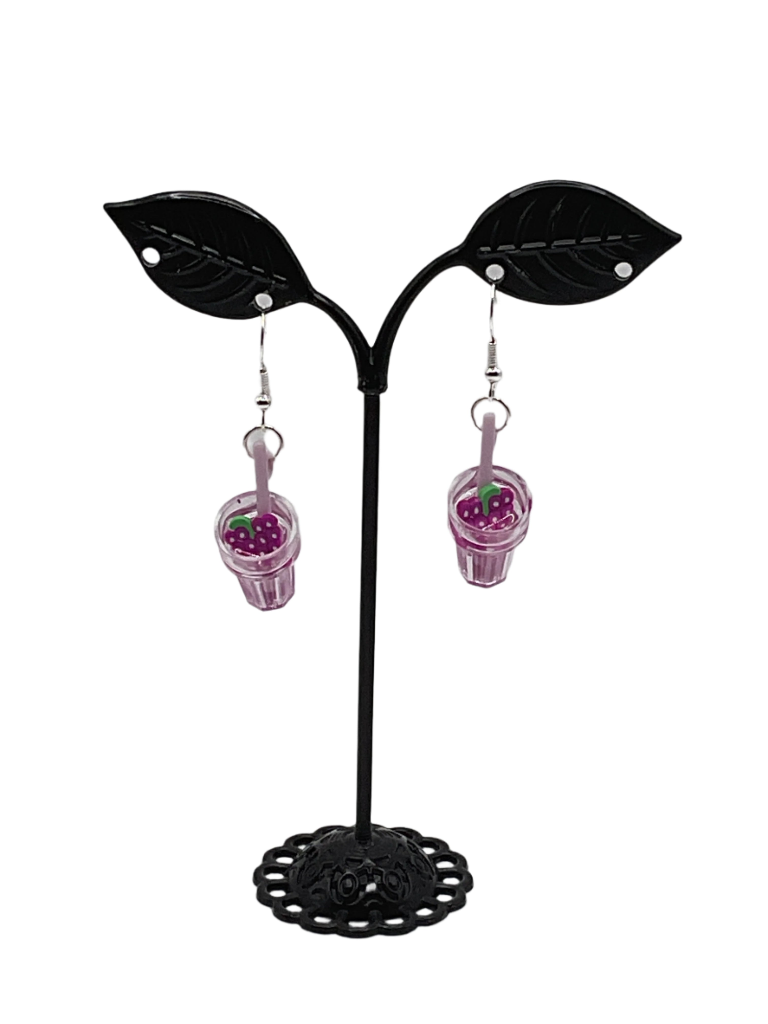 Purple Drink Earrings Main image