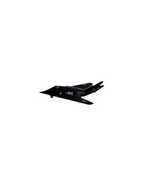 TMLM F-117A Stealth Fighter Diecast Black