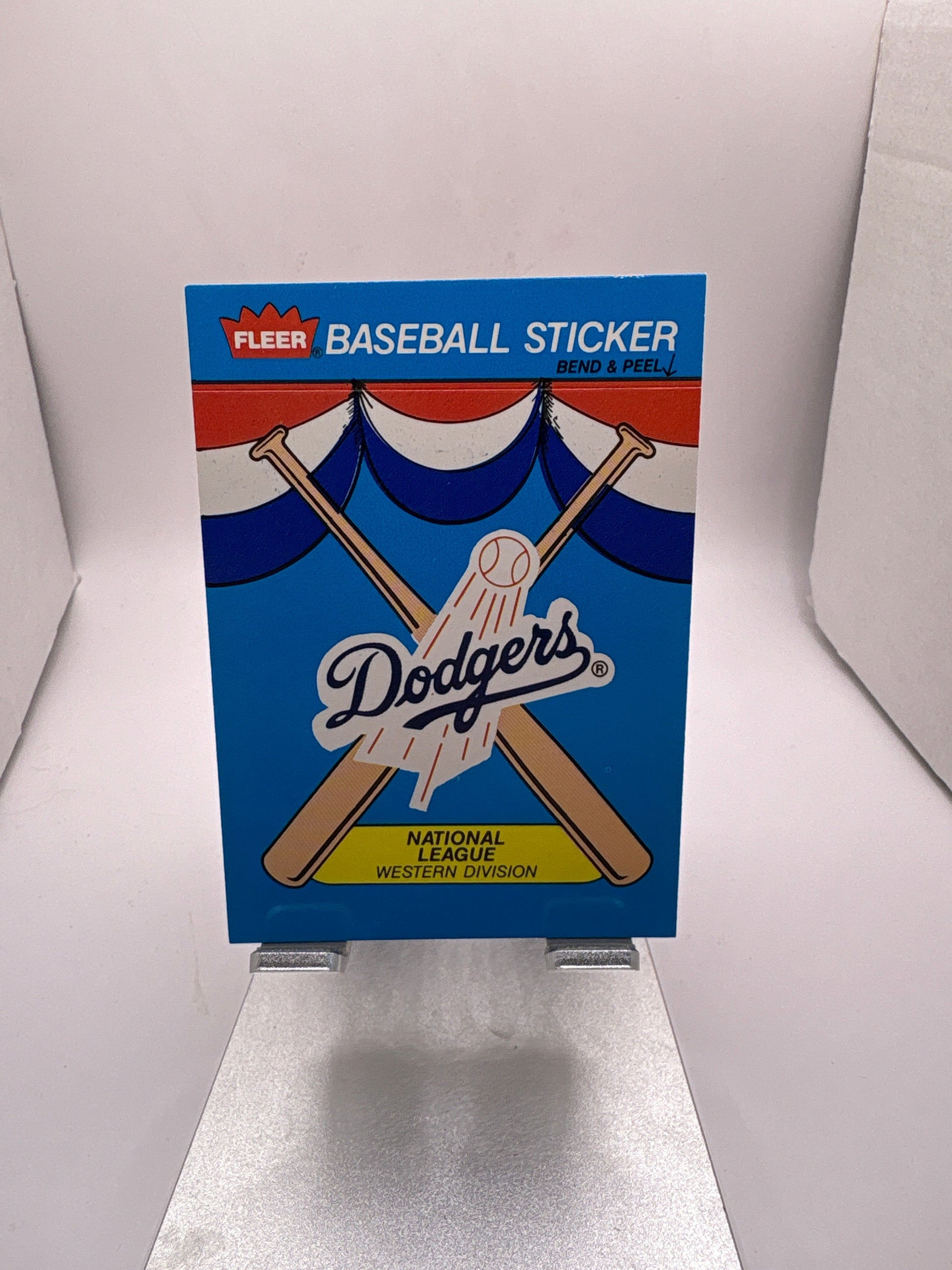 Fleer Los Angeles Dodgers Baseball Sticker