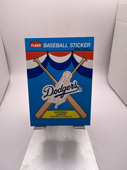 Fleer Los Angeles Dodgers Baseball Sticker
