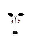 Red Rose Earrings