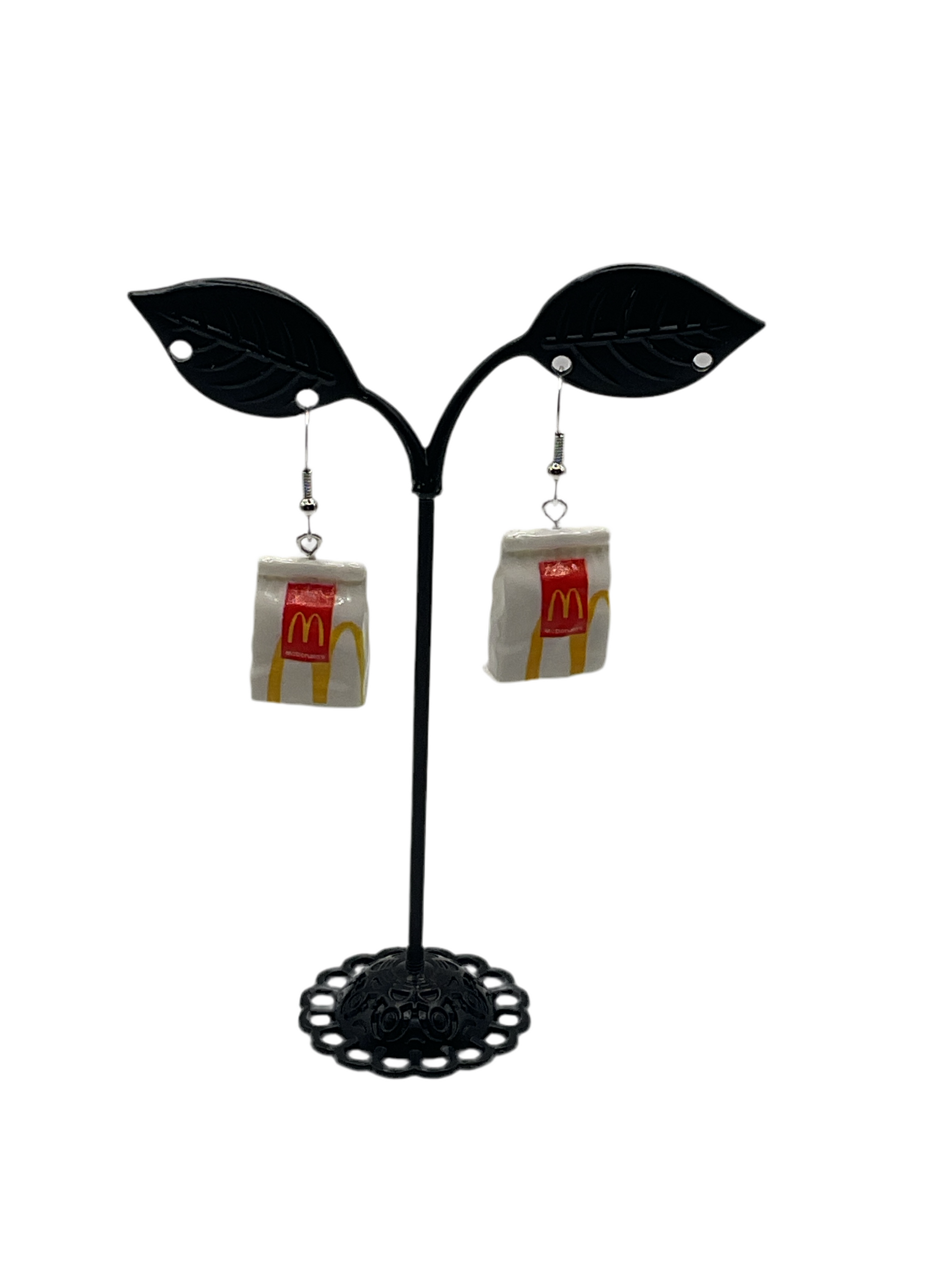 Fast Food Bag Earrings