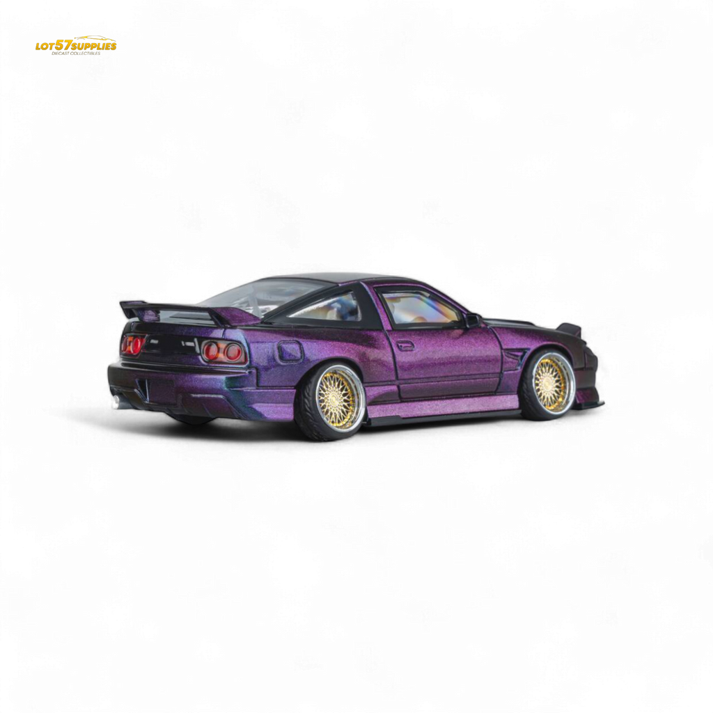 MicroTurbo Custom 180SX Spirit Rei - Purple Chameleon GMHS 2025 Special Edition 1:64
