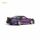 MicroTurbo Custom 180SX Spirit Rei - Purple Chameleon GMHS 2025 Special Edition 1:64
