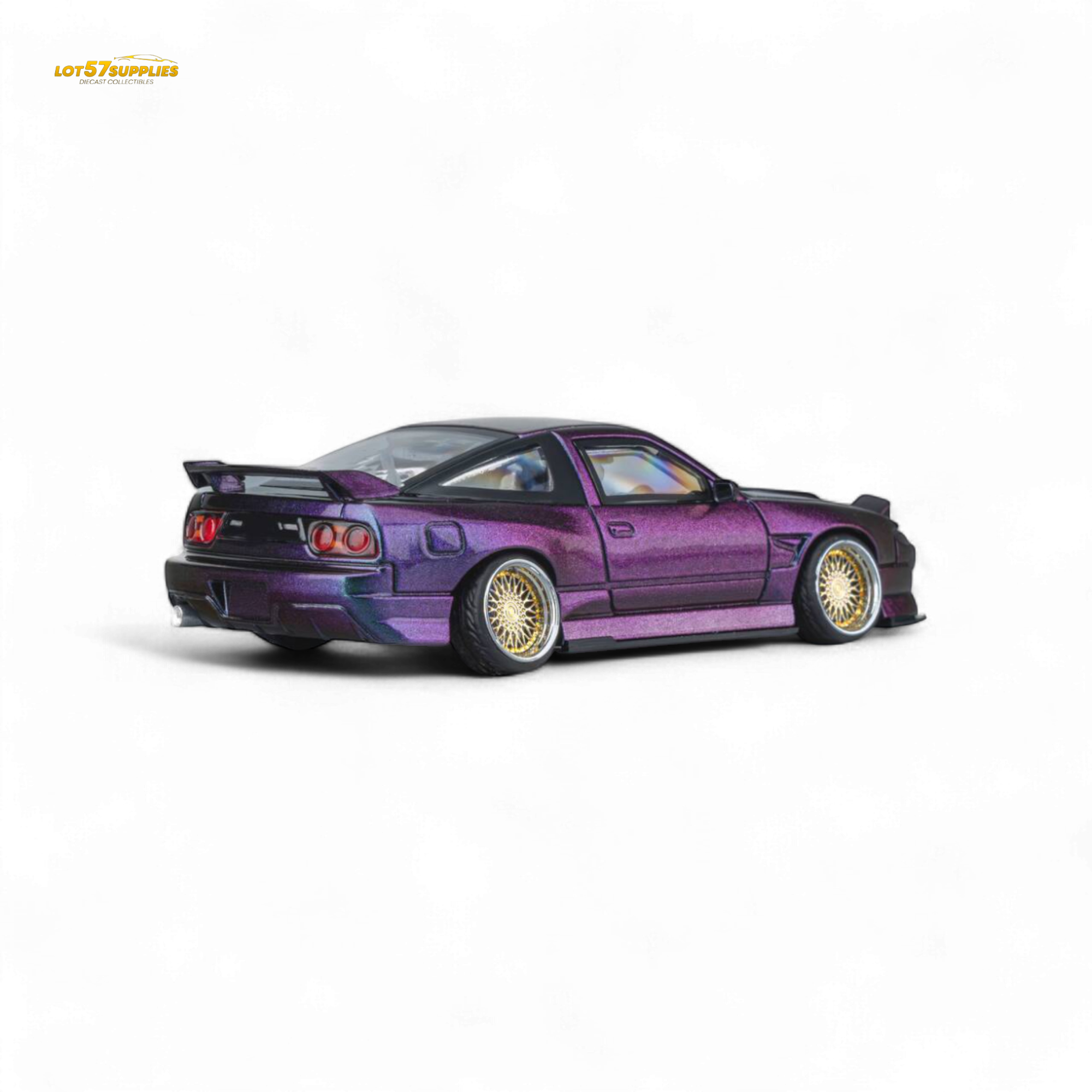 MicroTurbo Custom 180SX Spirit Rei - Purple Chameleon GMHS 2025 Special Edition 1:64