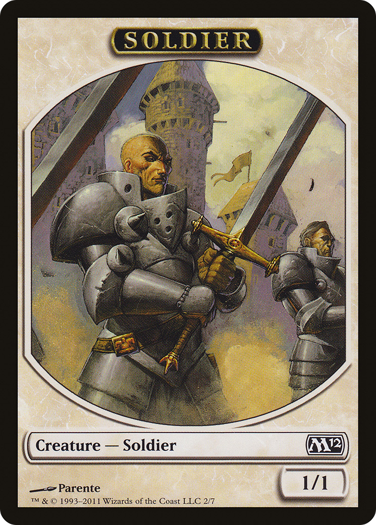 Soldier (M12-002) - Magic 2012 Tokens