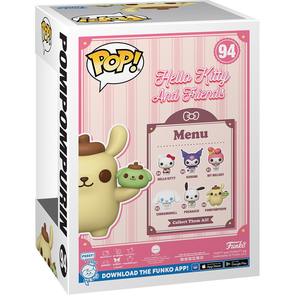 Hello Kitty and Friends Pompompurin with Dessert Funko Pop! Vinyl Figure #94 - Collectors World Toys