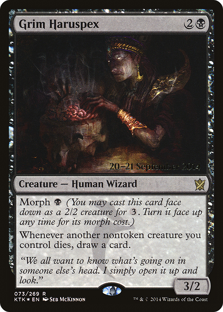 Grim Haruspex (PRE-73S) - Khans of Tarkir Promos Foil