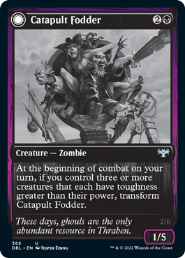 Catapult Fodder // Catapult Captain (DBL-366) - Innistrad: Double Feature: (Double Faced Transform)