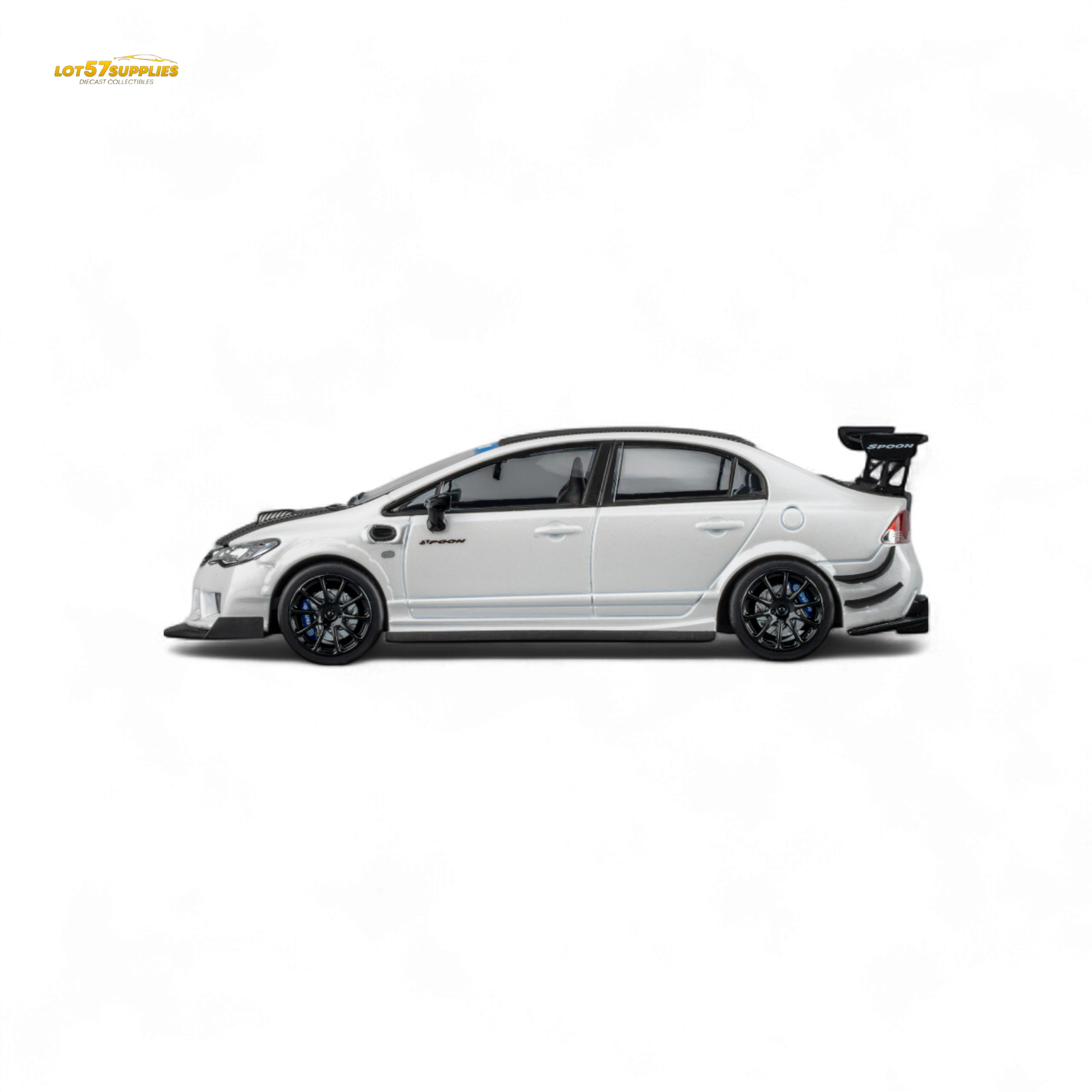 (Pre-Order) Microturbo Honda Civic Type R FD2 Spoon Sports - Metallic White 1:64
