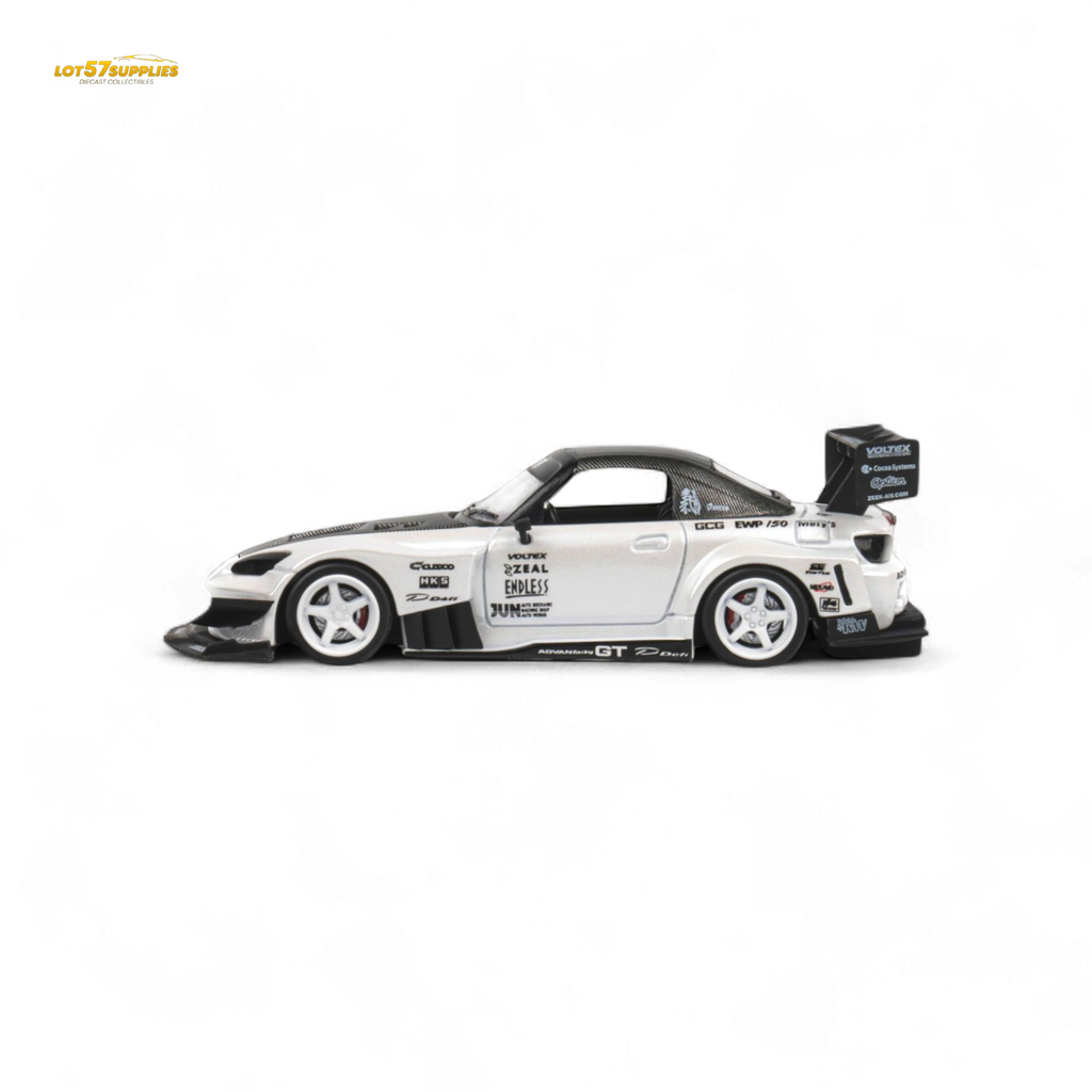 Microturbo Custom S2000 - Metallic White TOP FUEL 1:64 - Collectors World Toys