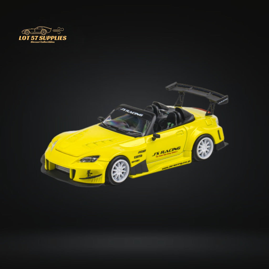 Microturbo Honda S2000 JS Racing Custom in Indy Yellow Pearl 1:64 - Collectors World Toys