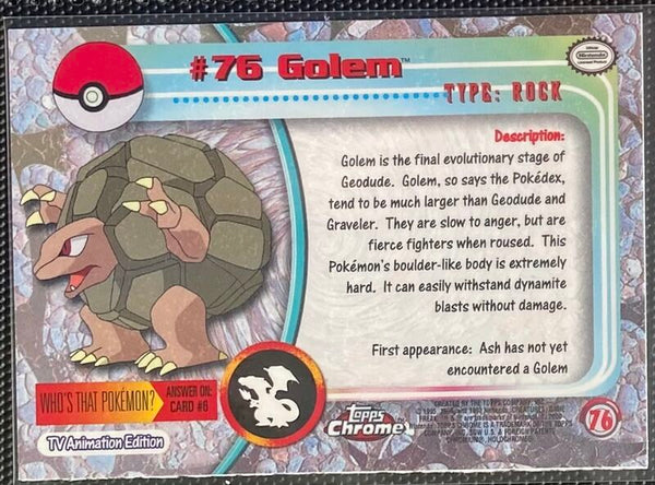 Golem Spectra Foil (76) [Topps Pokemon Chrome Series 1]