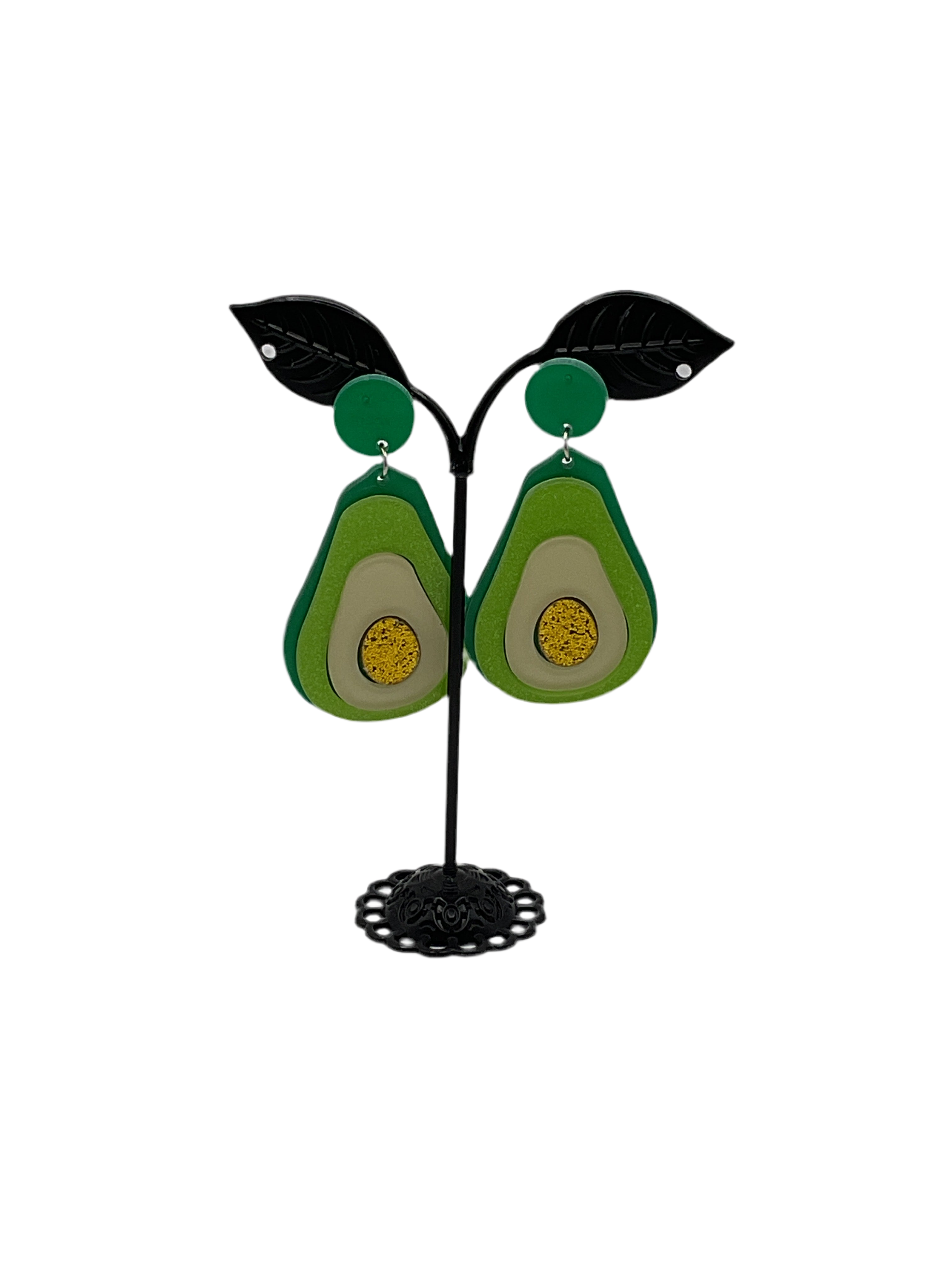 Large Avocado Earrings