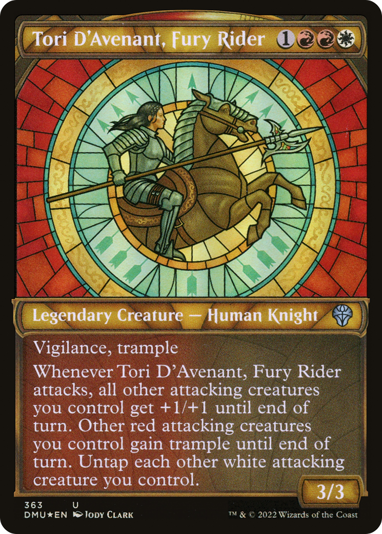 Tori D'Avenant, Fury Rider (DMU-363) - Dominaria United: (Showcase) Foil