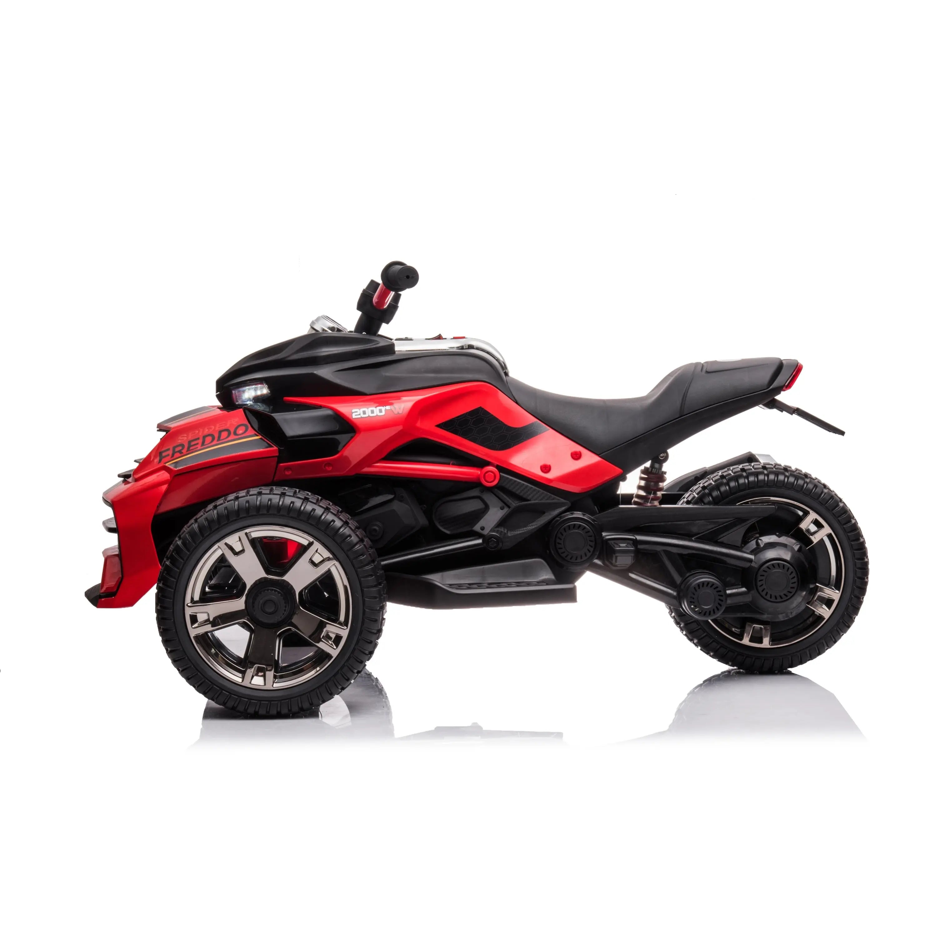 24V Freddo Spider 2 Seater Ride-On 3 Wheel Motorcycle - Collectors World Toys